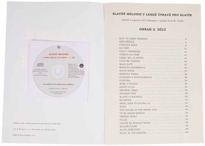 KN Slavné melodie v lehké úpravě pro klavír 2.díl - Noty pro klavír