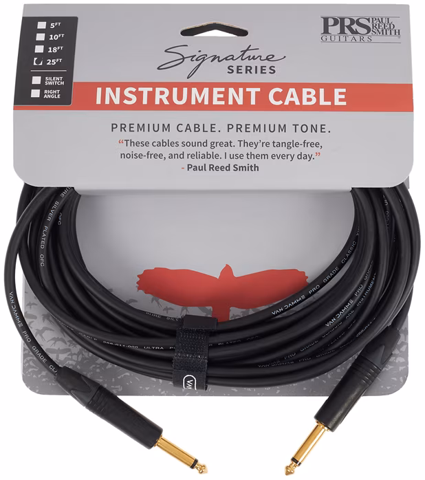 PRS Signature Instrument Cable 25' Straight - Nástrojový kabel