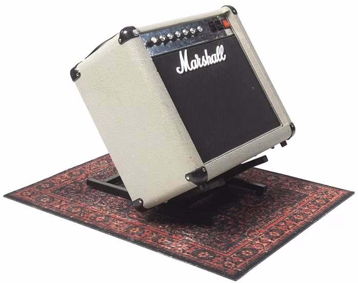 DRUMnBASE Vintage Persian Pedal&Amp Black Red - Koberec