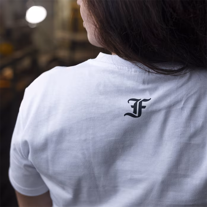 Furch White T-shirt print bracing XL - Tričko