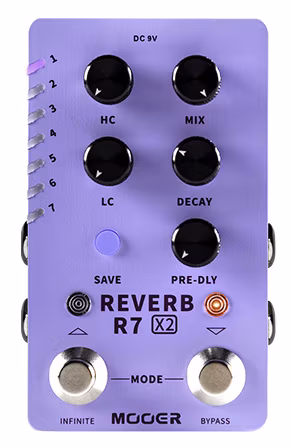 Mooer R7 X2 Reverb - Kytarový efekt