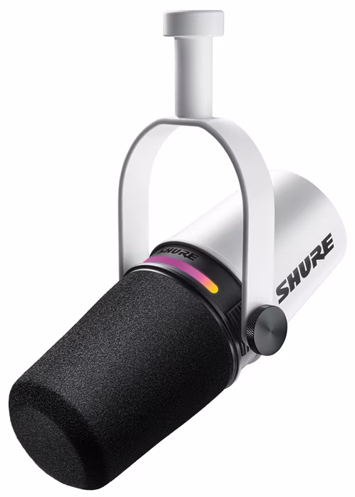 Shure MV7+ White - USB dynamický mikrofon