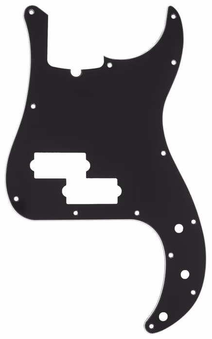 Fender Pickguard, Precision Bass 13-Hole Mount, Black, 3-Ply - Pickguard