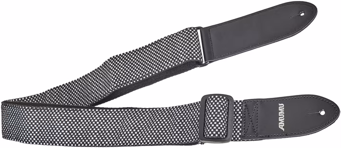 Amumu Grid Design Strap Black & White - Kytarový popruh