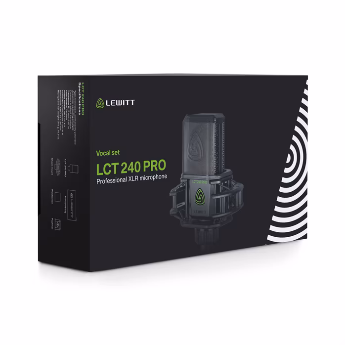 Lewitt LCT 240 PRO BK Vocal Set (rozbalené) - Kondenzátorový mikrofon