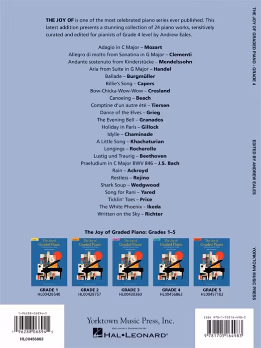 MS The Joy Of Graded Piano - Grade 4 - Škola hry na klavír