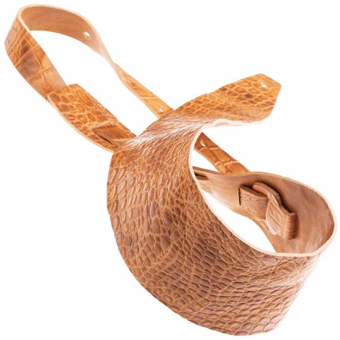 Magrabò Holes HC Embossed Cocco Pros Brown 10 cm - Kytarový popruh