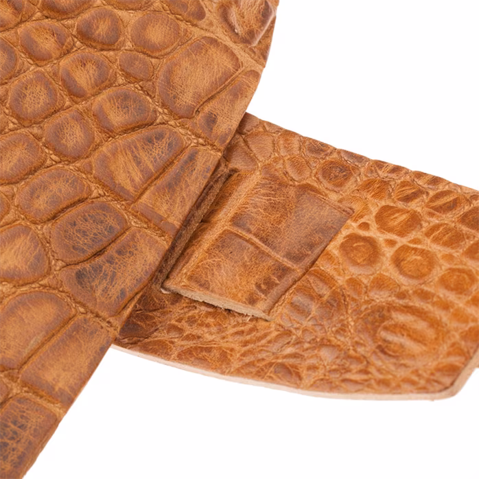 Magrabò Holes HC Embossed Cocco Pros Brown 10 cm - Kytarový popruh