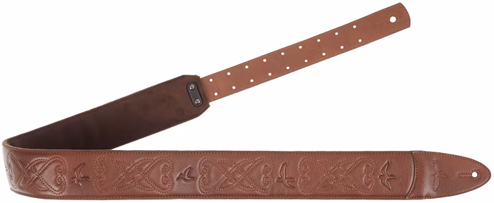 PRS 2.4" Padded Guitar Strap w/RAS, Custom Leather (Faux) Birds, Sanguine - Kytarový popruh