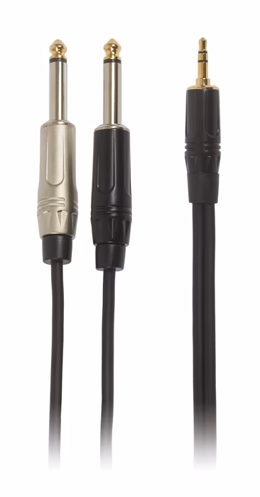 Bespeco ROCKIT Interlink Cable Jack 3,5 TRS - 2x Jack Mono 1,5 m - Propojovací kabel