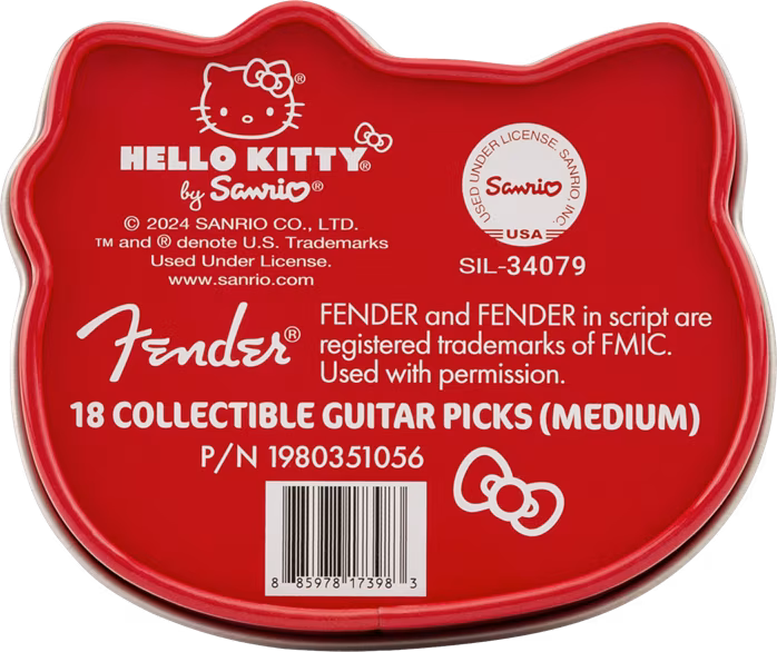 Fender Hello Kitty Pick Tin - Trsátka