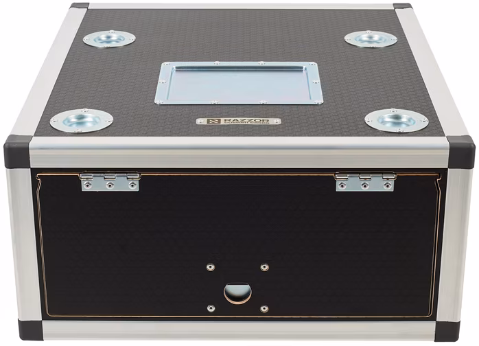 Razzor Cases HEXA 4U sliding door rack 500 odpružený - Rack case