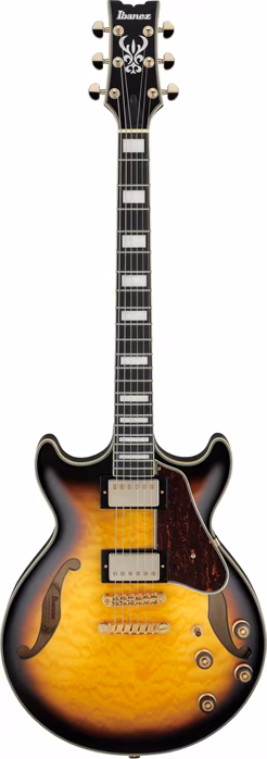 Ibanez AM93QM Antique Yellow Sunburst - Semiakustická kytara