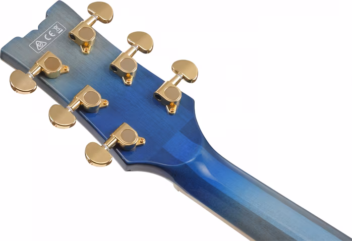 Ibanez AM93QMB Jet Blue Burst - Semiakustická kytara