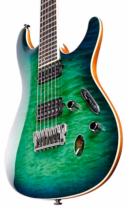 Ibanez S6521Q Surreal Blue Burst - Elektrická kytara