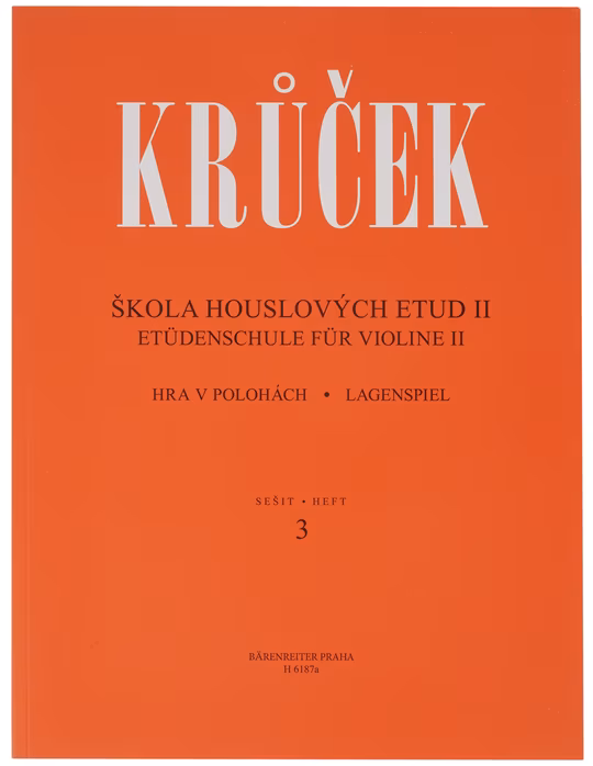 KN Škola houslových etud II (sešit 3, 4) - Václav Krůček - Škola hry na housle