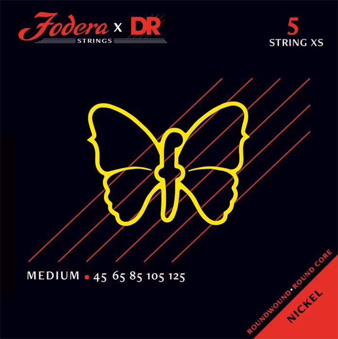DR Strings Fodera Stainless Steel 5 Medium XS 45125 - Struny pro baskytaru