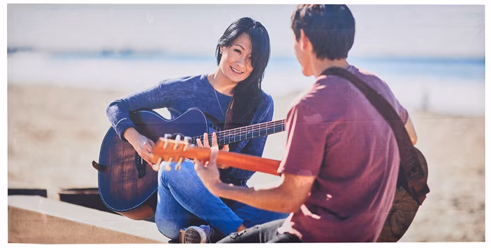 Razzor Acoustics Akustický panel  - Music on the beach 1200x600x50 - Akustický obraz