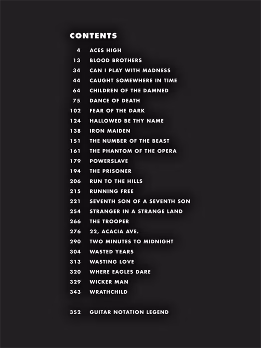 MS Iron Maiden - Guitar TAB - Noty pro kytaru