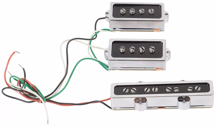 Fender COBALT CHROME P/J BASS SET - Set snímačů pro elektrickou baskytaru