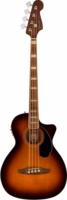 Fender Kingman Bass, Walnut Fingerboard, Black Pickguard, Shaded Edge Burst - Elektroakustická baskytara