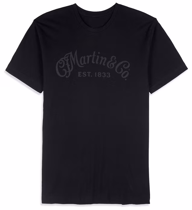 Martin Men's Tee Tone on Tone Black 4XL - Tričko