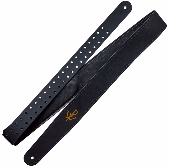 Richter Powerwolf Black Leather - Kytarový popruh