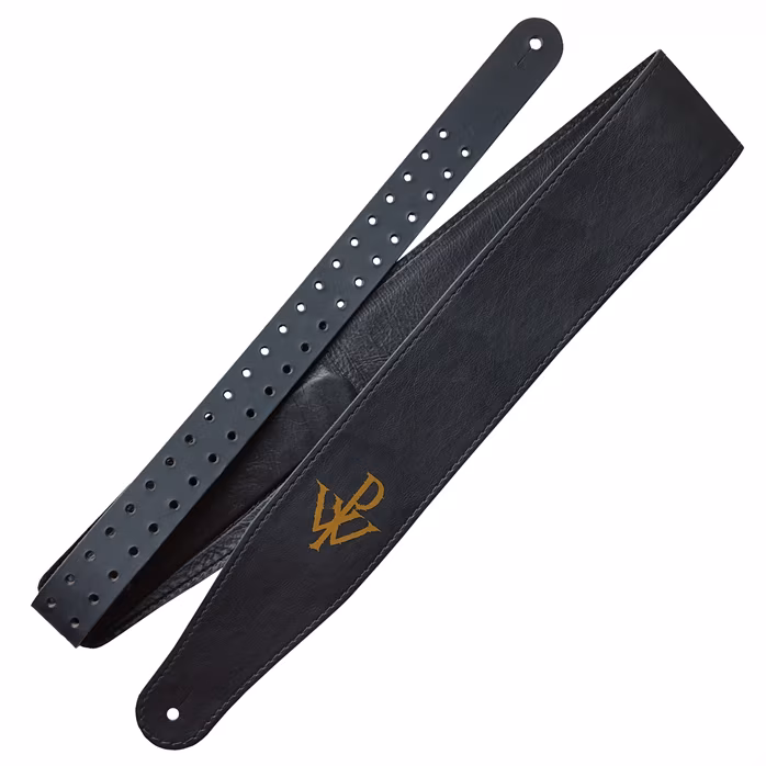 Richter Powerwolf Black Leather Wide - Kytarový popruh