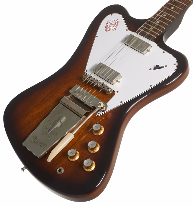 Gibson Custom 1965 Non-Reverse Firebird V w/ Maestro Vibrola VOS Vintage Sunburst - Elektrická kytara