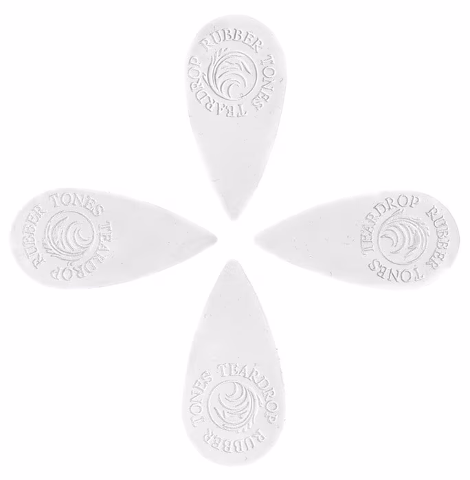 Timber Tones Rubber Tones Teardrop White Silicon 4-Pack - Trsátka