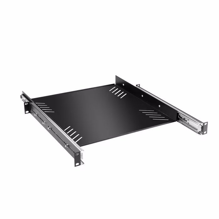 Adam Hall 19" Rack Tray 1U with pull-out rails - Polička do racku