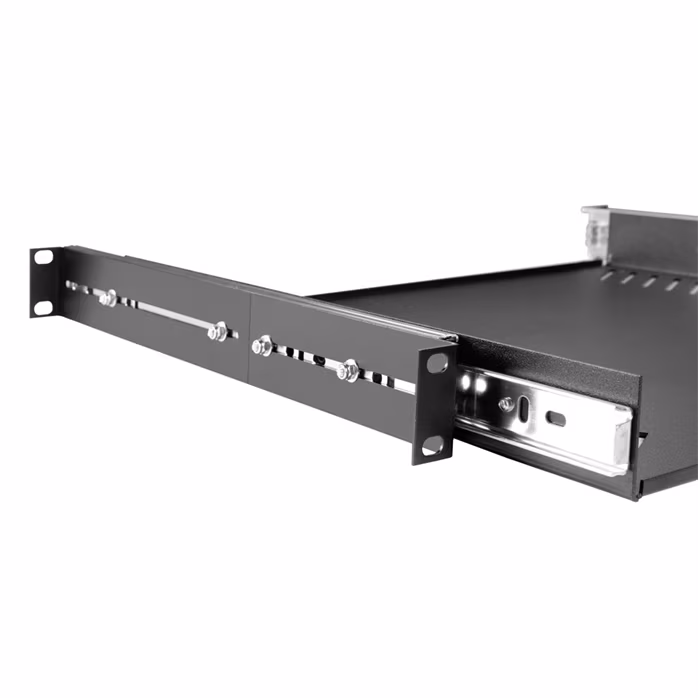 Adam Hall 19" Rack Tray 1U with pull-out rails - Polička do racku