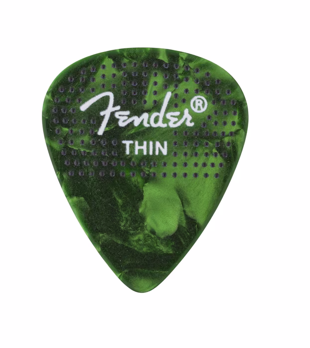 Fender 351 Dotted Celluloid Picks 12-Pack Medium - Trsátka