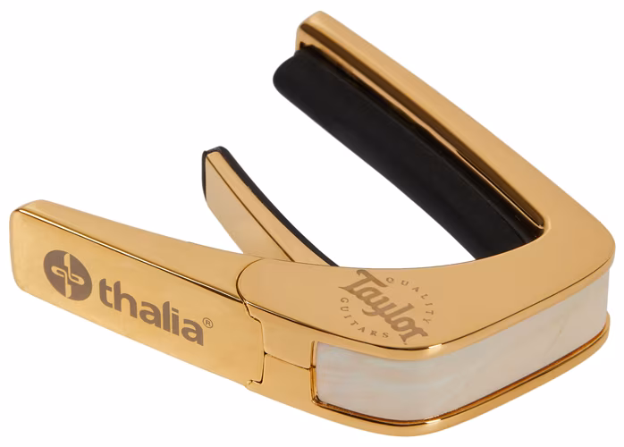 Thalia Taylor White Pearl Black Logo Gold - Kapodastr