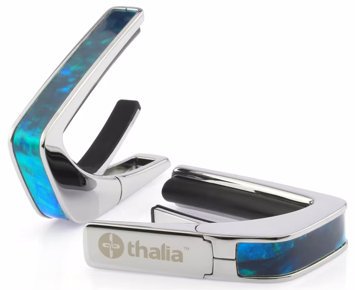 Thalia Shell Collection Teal Angel Wing Chrome - Kapodastr