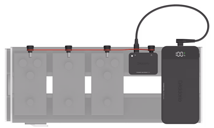 D'Addario XPND Pedal Power Battery Kit - Multiadaptér