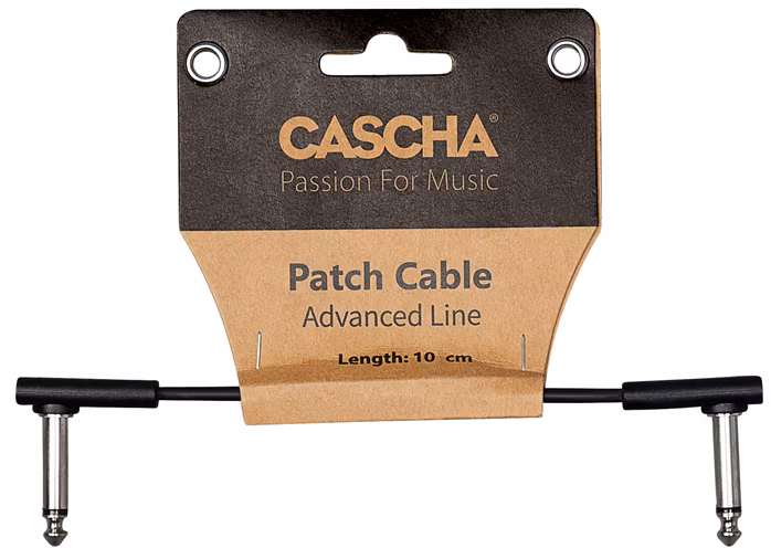 Cascha Advanced Line Patch Cable Flat Black 10cm - Propojovací kabel