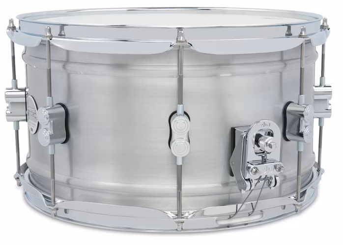PDP 14" x 8" Concept Metal Satin Brushed Aluminium Snare Drum - Snare bubínek