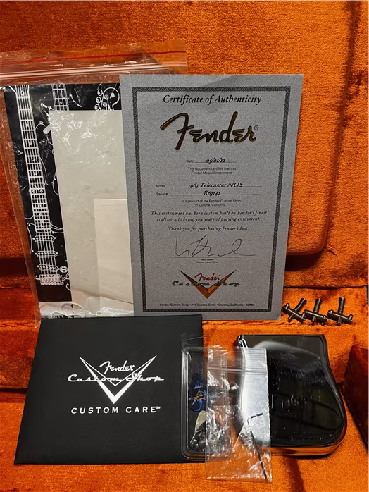 Fender Custom Shop 2012 Telecaster 63 NOS 3TSB - Elektrická kytara