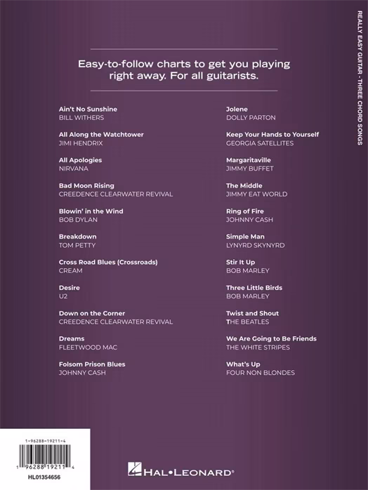 MS Three Chord Songs - Really Easy Guitar - Noty pro kytaru