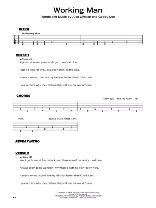 MS Hard Rock - Really Easy Guitar - Noty pro kytaru