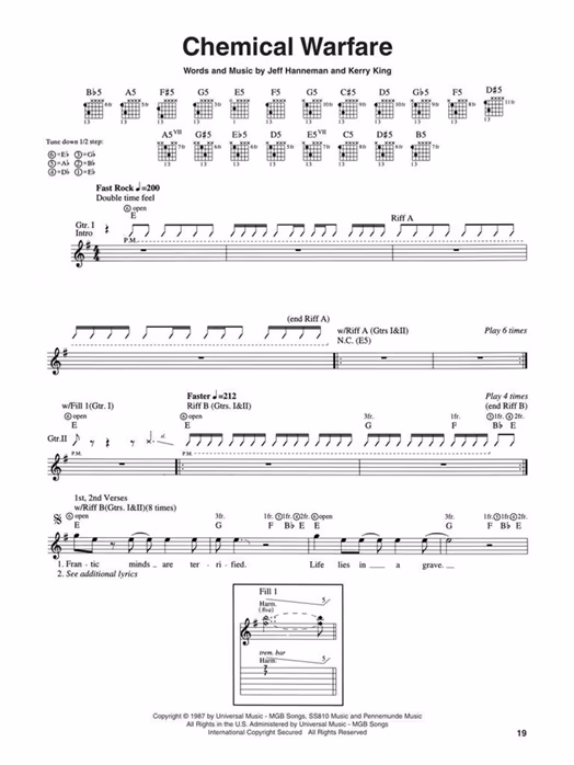 MS Slayer - Guitar Collection - Noty pro kytaru