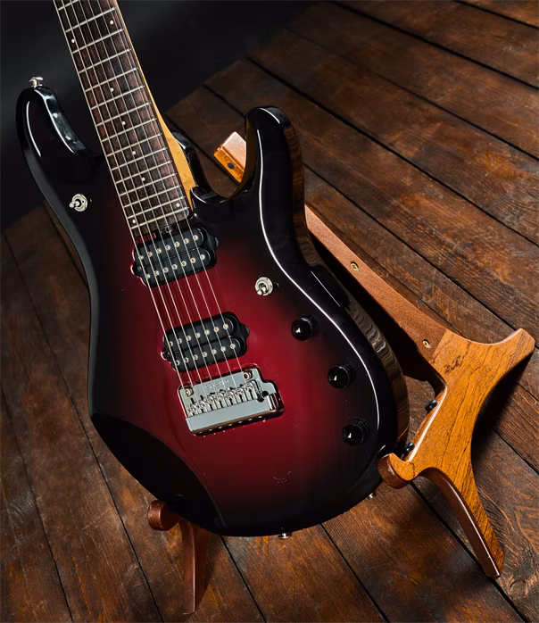 Music Man 2003 Petrucci Piezo JP7 Pearl Redburst - Elektrická sedmistrunná kytara