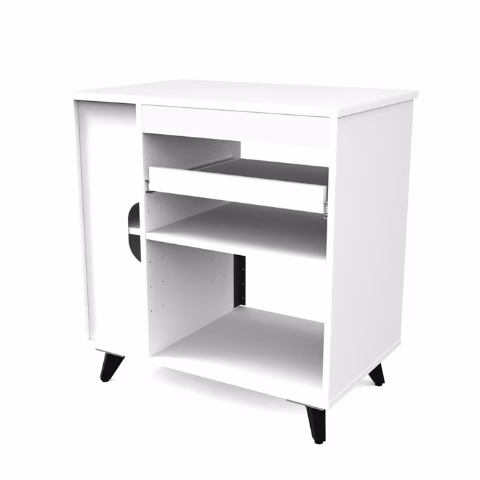 Glorious Modular Side Rack White - Studiový nábytek