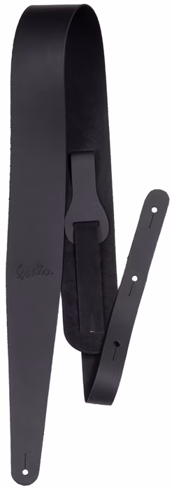 Godin Basic Black Leather Embossed - Kytarový popruh