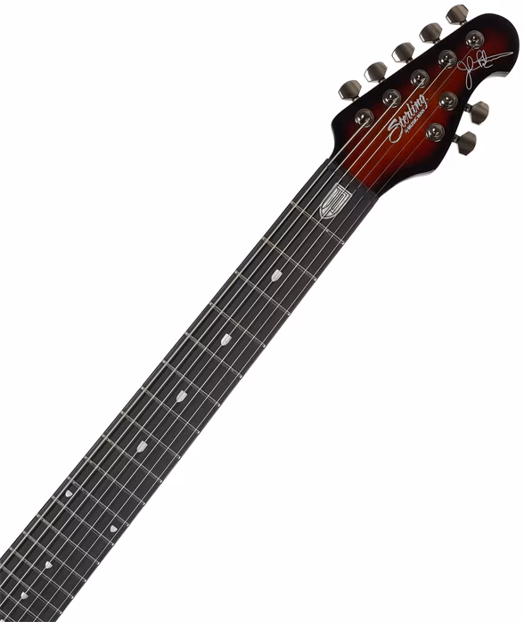 Sterling by Music Man Majesty MAJ270X FM Tiger Eye - Elektrická sedmistrunná kytara