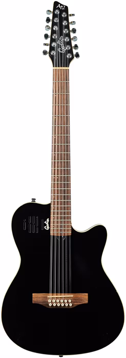 Godin 1999 A12 Black - Dvanáctistrunná elektroakustická hybridní kytara