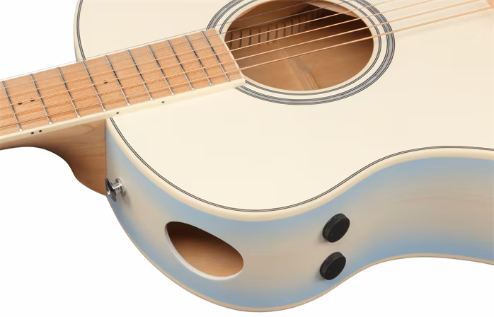 Ibanez AAM370M2E Transparent Antique White Ice Blue - Elektroakustická kytara