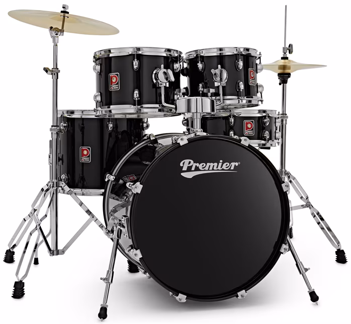 Premier Revolution 20" 5pc Drum Kit Black - Bicí souprava