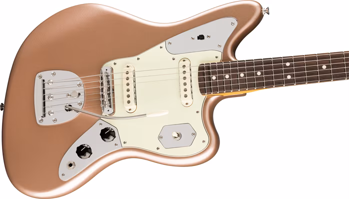 Fender American Professional Classic Jaguar RW Faded Firemist Gold - Elektrická kytara
